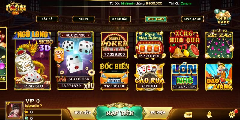 Game bài đổi thưởng IwinClub đình đám